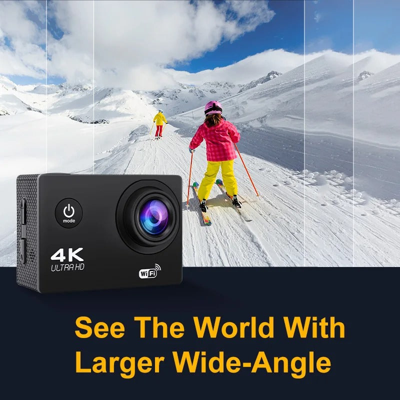 Cameră de acțiune Vexon 4K WiFi impermeabilă — pentru vlogging în aer liber | Desfino