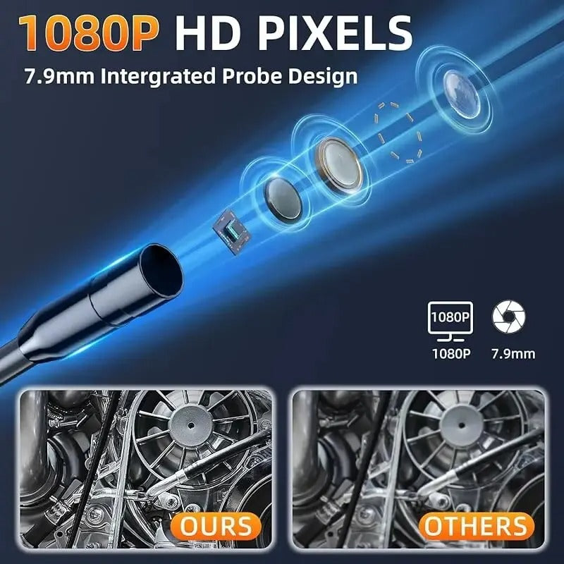 Przemysłowa kamera inspekcyjna BoreVue 1080P z ekranem IPS 4.3-Inch - Desfino