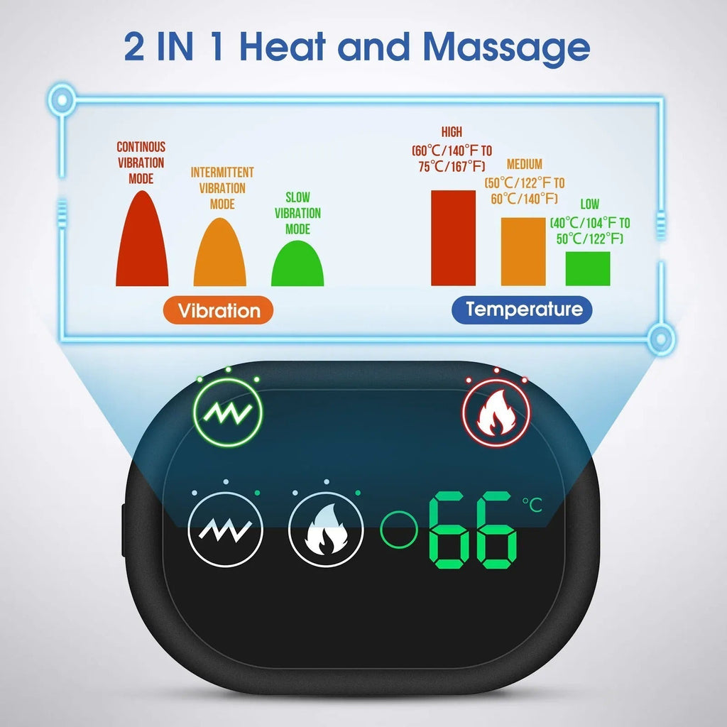 Beheizte Schulterbandage mit Massagefunktion — Einstellbare Vibration, Kompression - Desfino