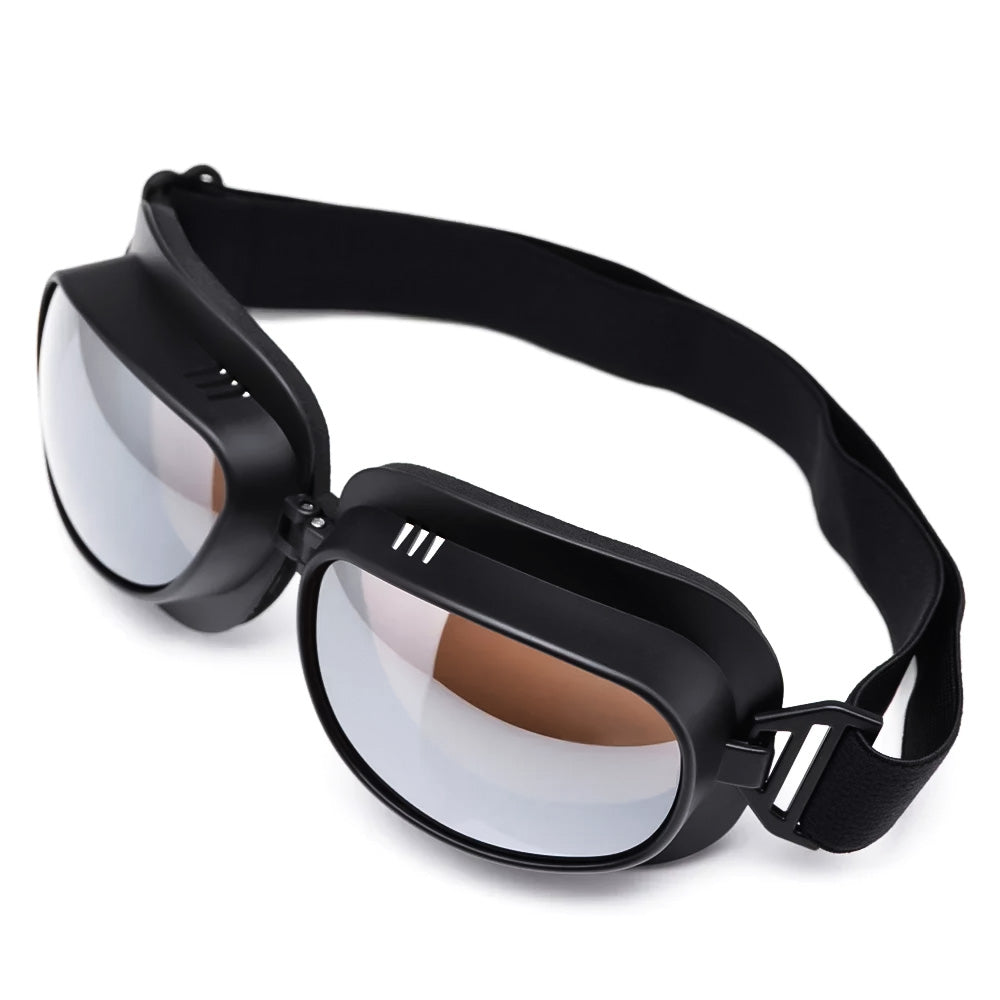 AuroraRidge Vintage Motorcycle Goggles — Windproof Helmet Fit | Desfino