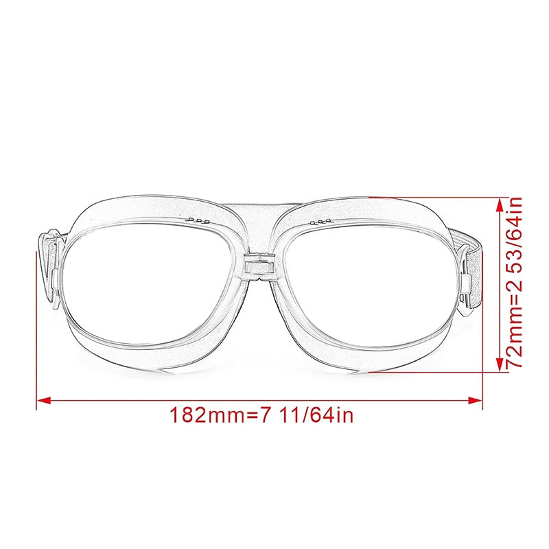 AuroraRidge Vintage Motorcycle Goggles — Windproof Helmet Fit | Desfino