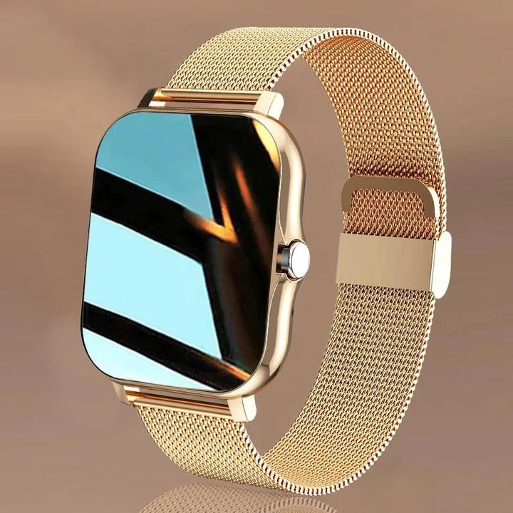 LioraTime Janes-smartwatch — slank, feminin stil, sundhedsovervågning og alarmer - Desfino