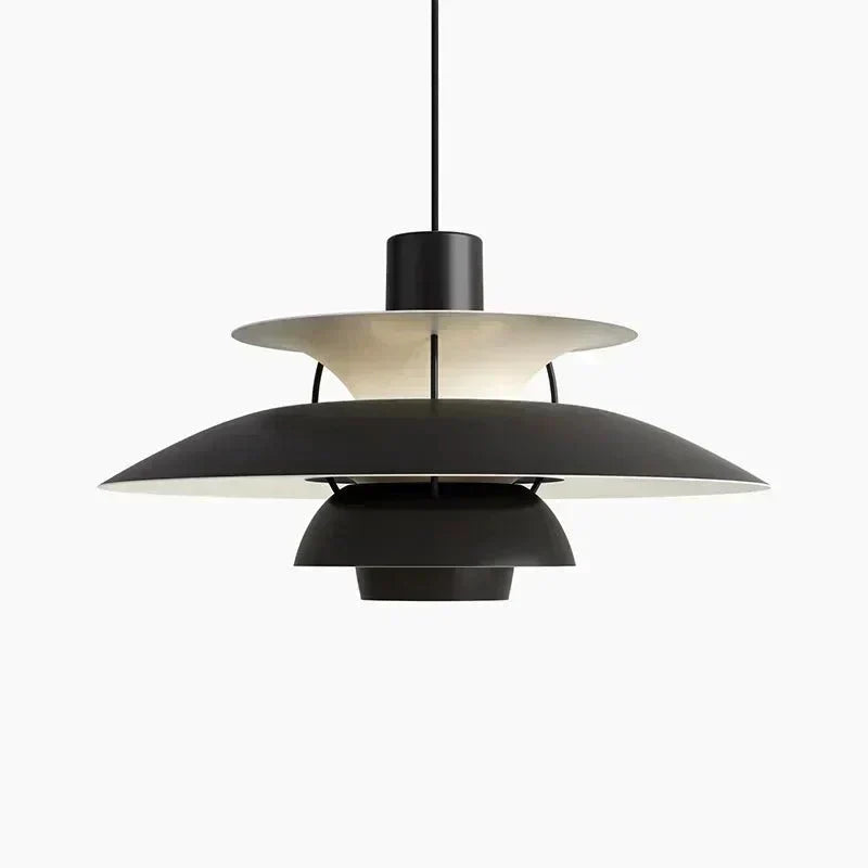 Nexio hengeres függőlámpa — modern, szálcsiszolt fémfelület - Desfino