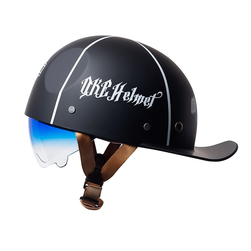 OrionRide DOT-Halbhelm — ABS-Schale im Baseball-Stil für Motorräder - Desfino