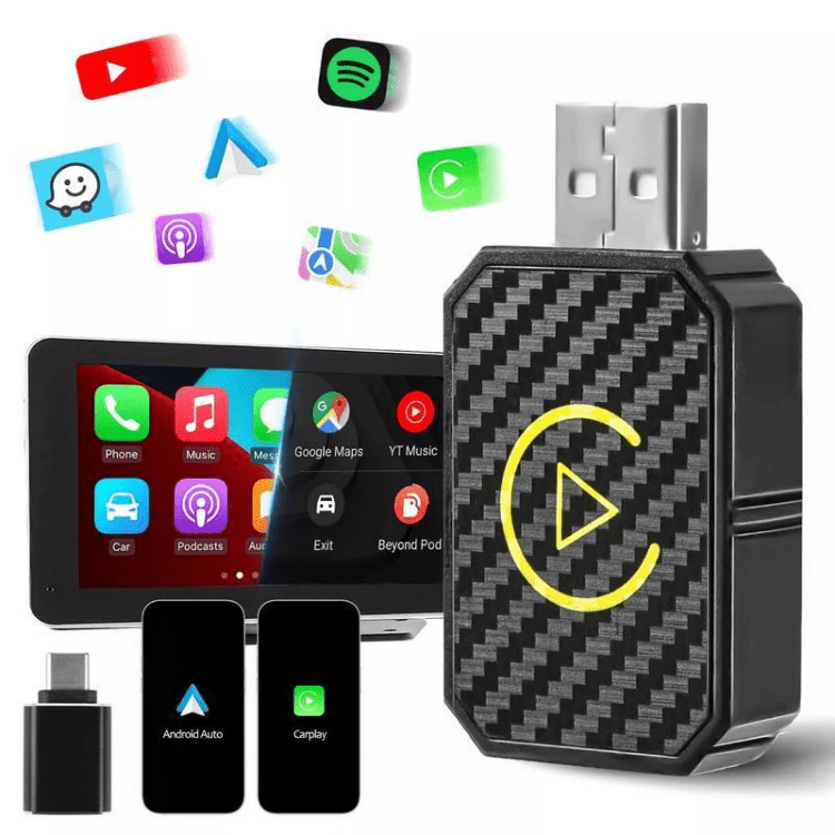 מתאם Mini אלחוטי ל-CarPlay — חיבור והפעלה עבור יותר מ-800 מכוניות ומכשירי iPhone - Desfino