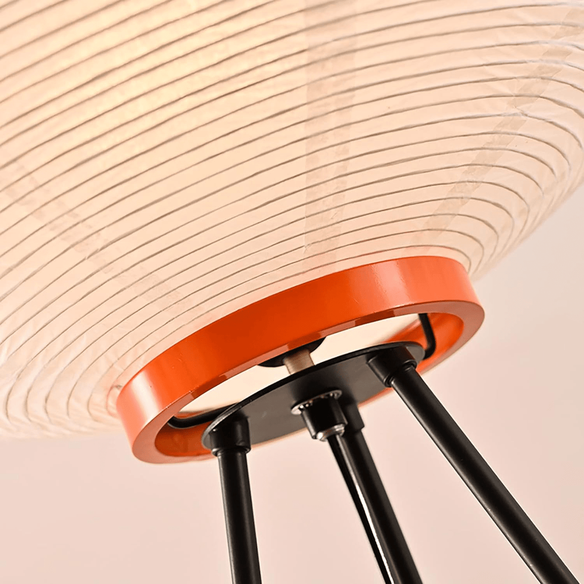 Lampa podłogowa KairoLuma z papieru ryżowego — ciepłe światło LED, japoński minimalizm - Desfino