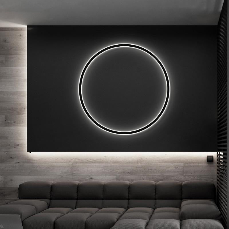 LumaNova rund LED-vägglampa — solinspirerad accentbelysning - Desfino