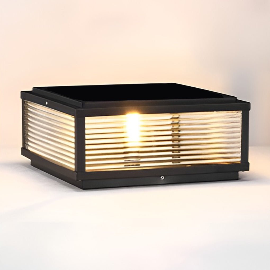 Czarna wodoodporna lampa LED do montażu na pomostach — 12W, 3-stopniowe ściemnianie - Desfino
