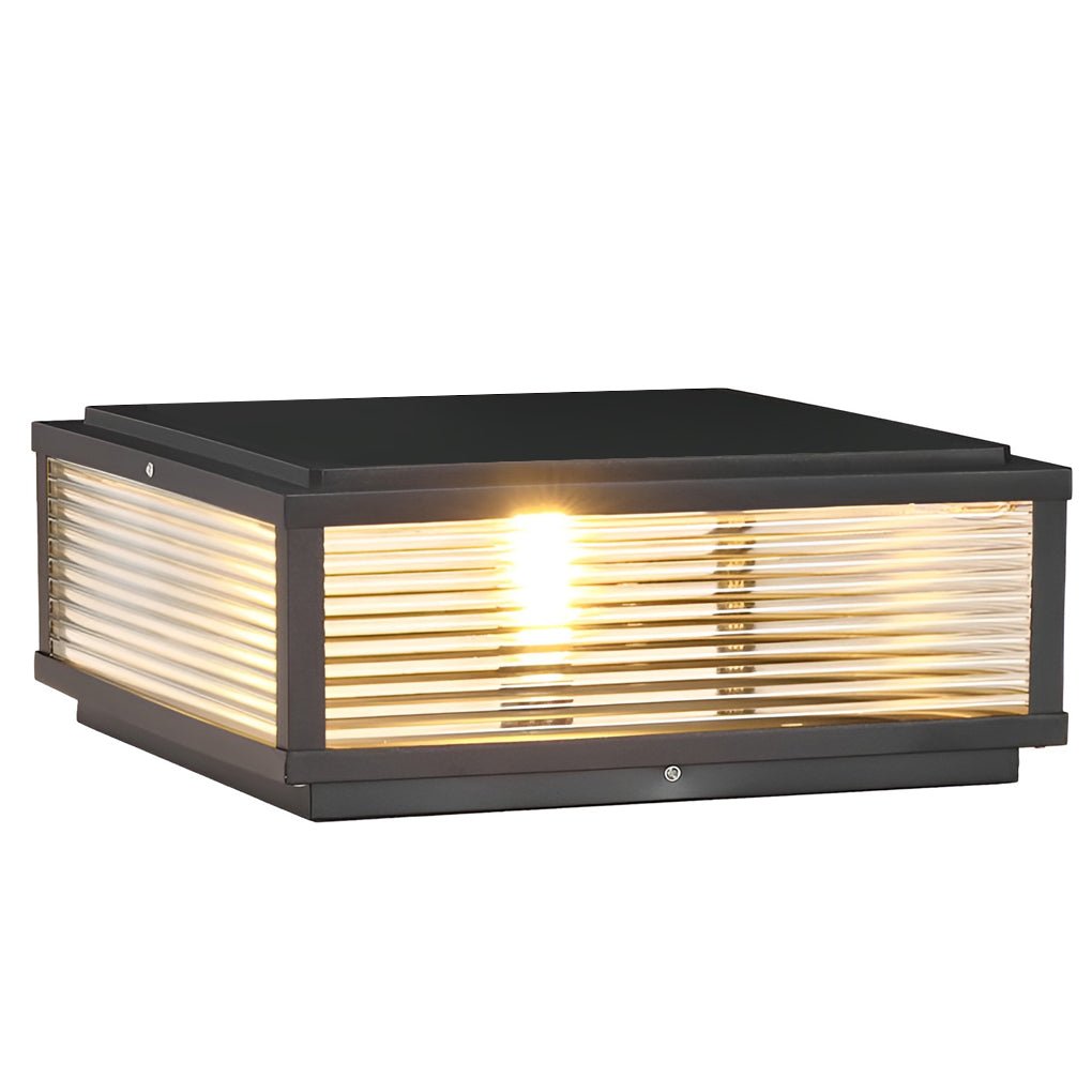 Czarna wodoodporna lampa LED do montażu na pomostach — 12W, 3-stopniowe ściemnianie - Desfino