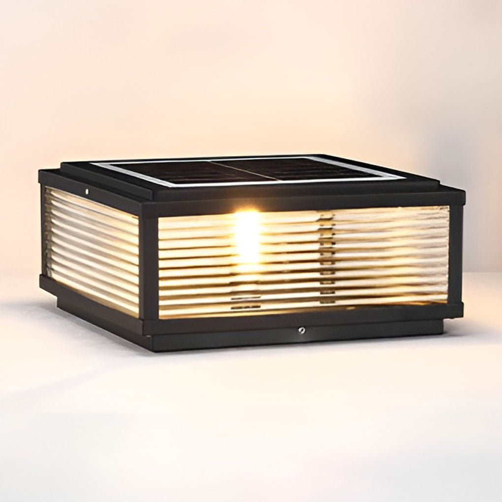 Czarna wodoodporna lampa LED do montażu na pomostach — 12W, 3-stopniowe ściemnianie - Desfino