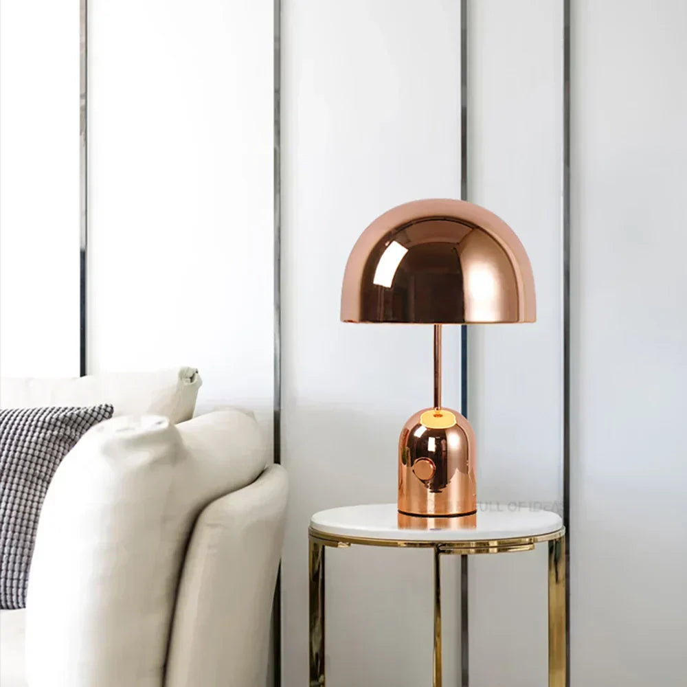 Kirrea dimmbare Kupfertischlampe — Einstellbares LED-Licht - Desfino