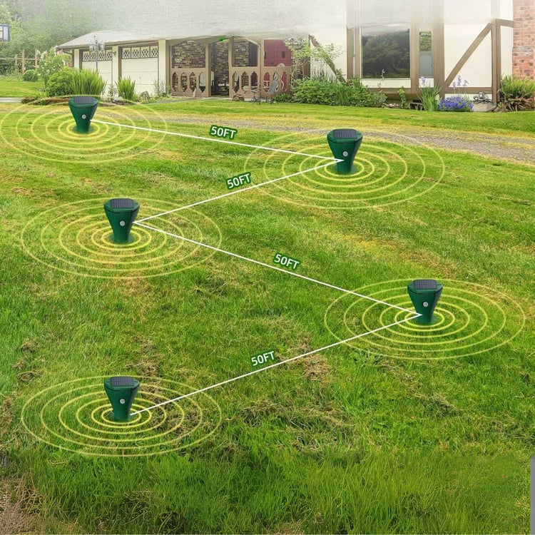 Solar-Powered Ground Pest Repeller — 2 Pack