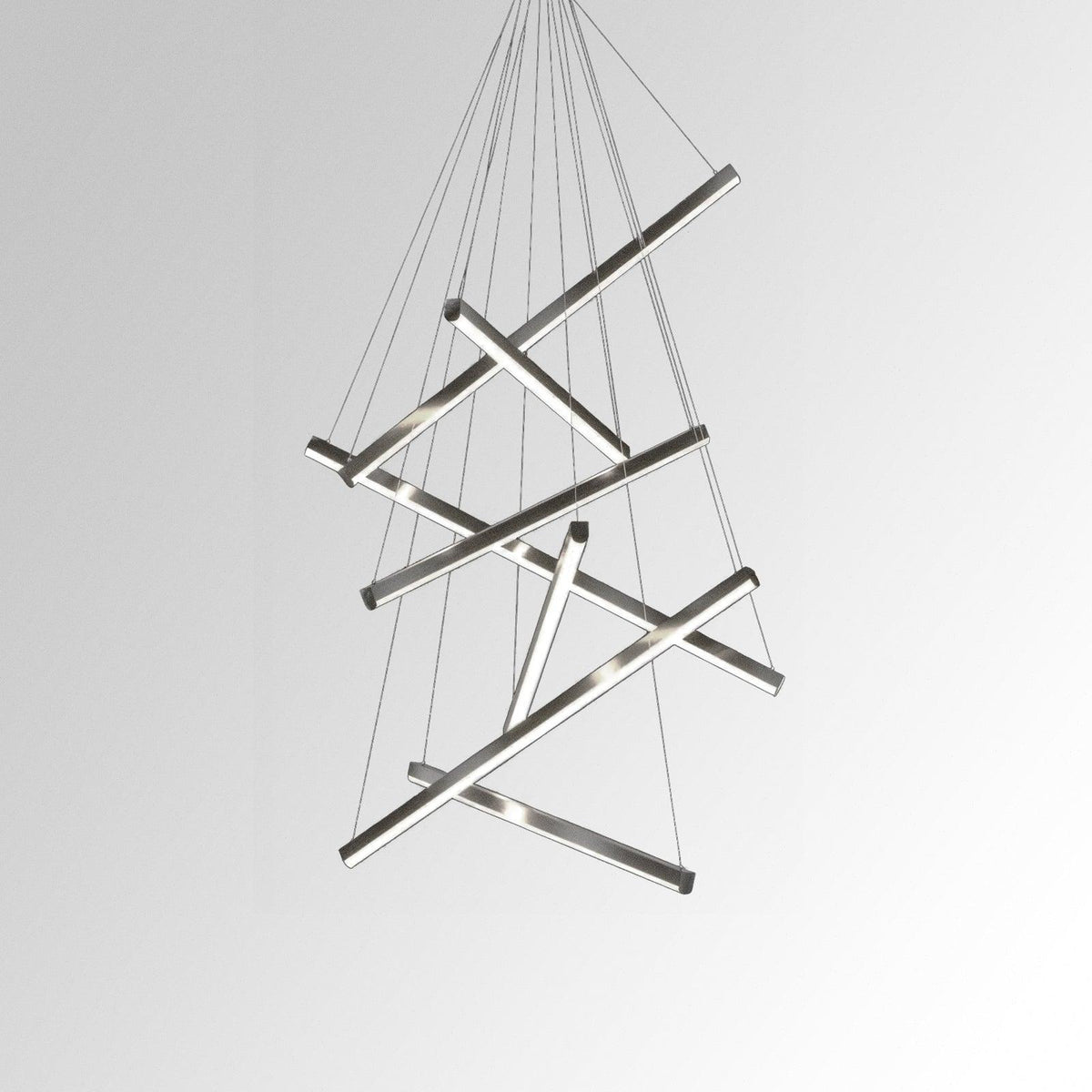 Vespera Nested Bar Chandelier — Layered Linear Silhouette - Desfino