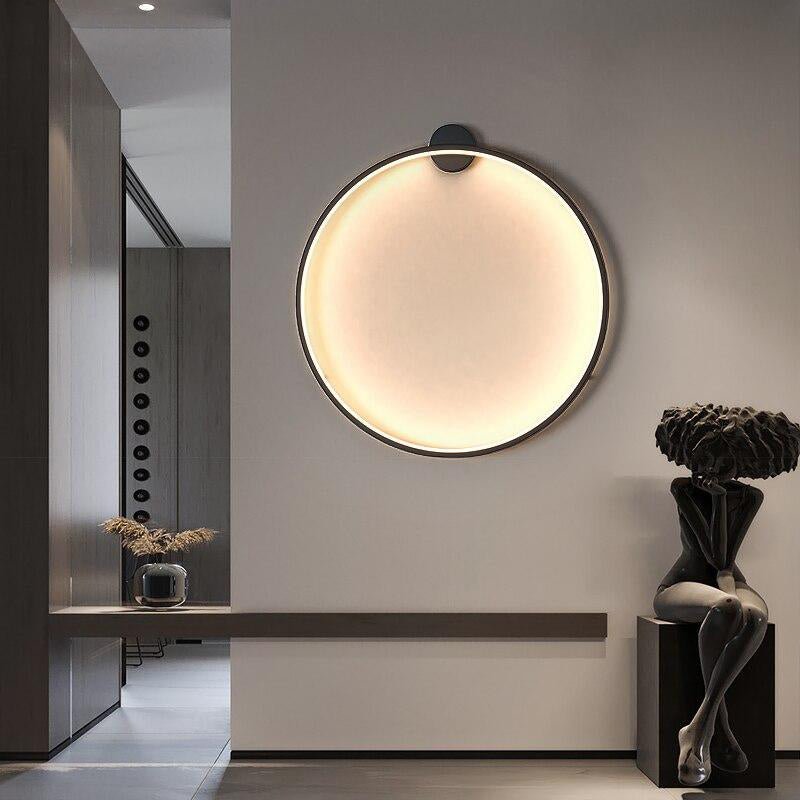 LumaNova rund LED-vägglampa — solinspirerad accentbelysning - Desfino