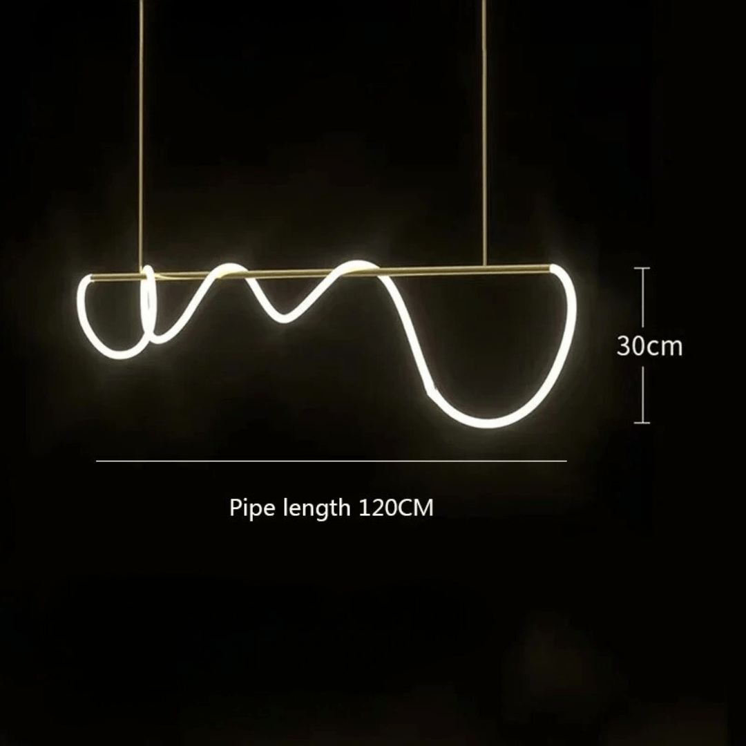 Lámpara de araña LED ajustable Lunara — Lámpara de techo contemporánea - Desfino