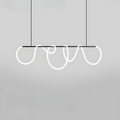 Lámpara de araña LED ajustable Lunara — Lámpara de techo contemporánea - Desfino