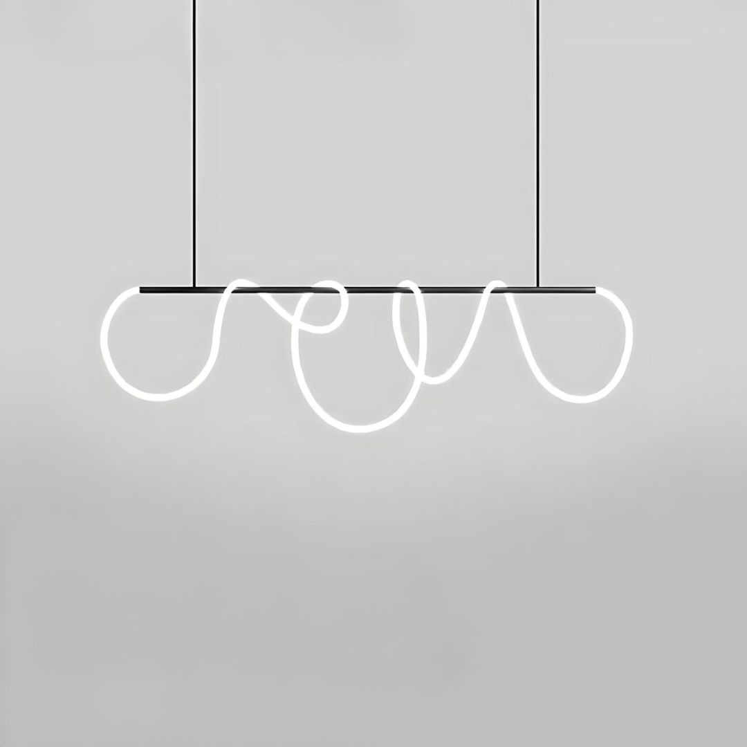 Lámpara de araña LED ajustable Lunara — Lámpara de techo contemporánea - Desfino
