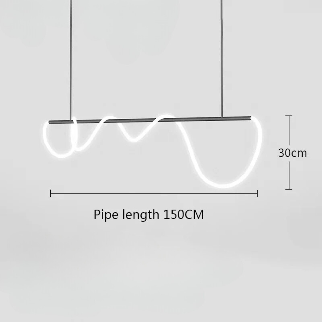 Lámpara de araña LED ajustable Lunara — Lámpara de techo contemporánea - Desfino