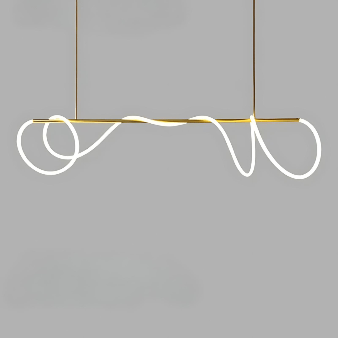 Lámpara de araña LED ajustable Lunara — Lámpara de techo contemporánea - Desfino