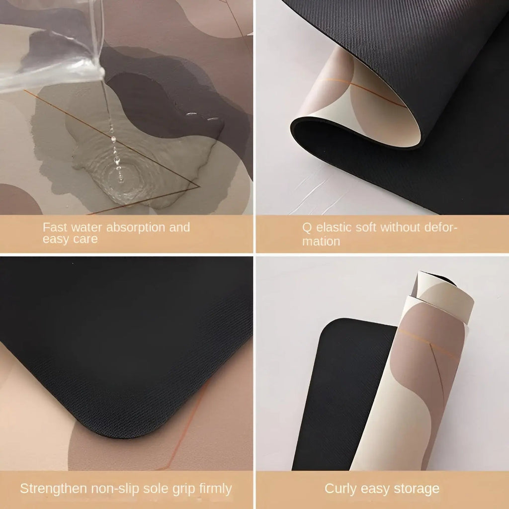 Rutschfeste, schnell trocknende Küchenmatte — Hochabsorbierende Bodenmatte - Desfino