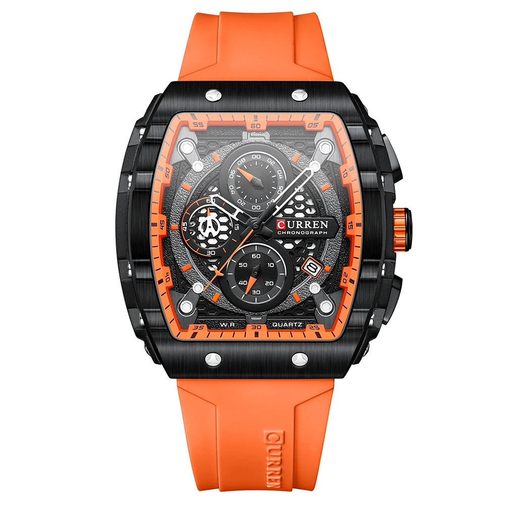 Hodinky Vareno s chronografem — velký ciferník, quartzový strojek, automatické zobrazování data - Desfino