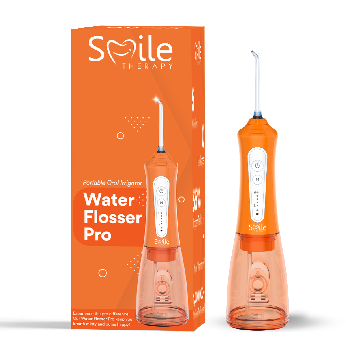 Pro 电动冲牙器 — 每分钟 1200 次脉冲，300ml 水箱，5 种模式 | Desfino