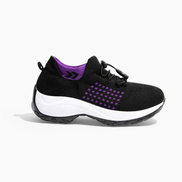 Elara orthopädische Damen-Sneaker - elastische Unterstützung, geräumige Passform - Desfino