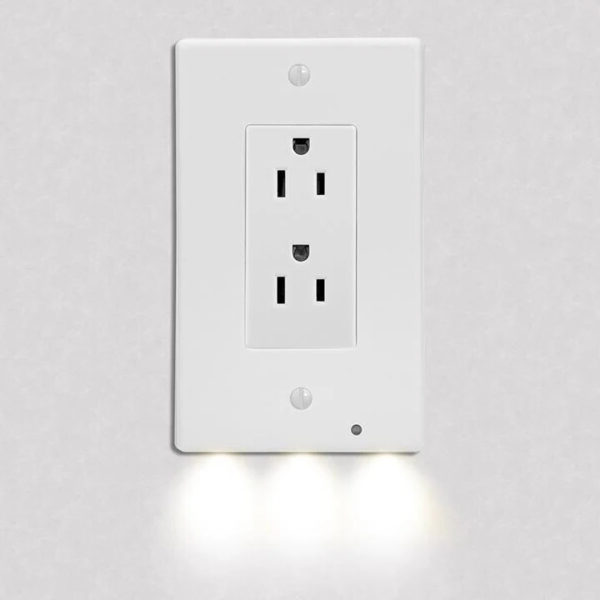 4-Pack LED Auto-Sensor Outlet Night Lights — Kid-Safe Plug-In