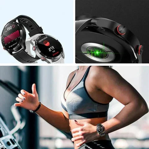 GlucoWave Pro — Noninvasive Glucose Smartwatch, 1.45-Inch Display - Desfino