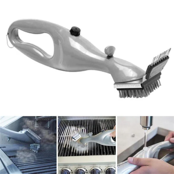 GrillEase Steam-Powered Grill Brush — Ergonomic, Dishwasher-Safe - Desfino