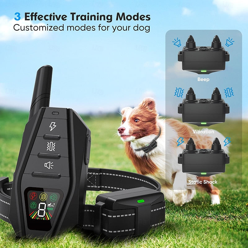 AstraTrail Pro Dog Training Collar — IPX7, 1,000m, Beep/Vibration/Shock - Desfino