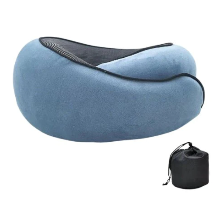 Oreiller cervical en mousse à mémoire de forme NovaGlide — Soutien ergonomique pour les voyages - Desfino
