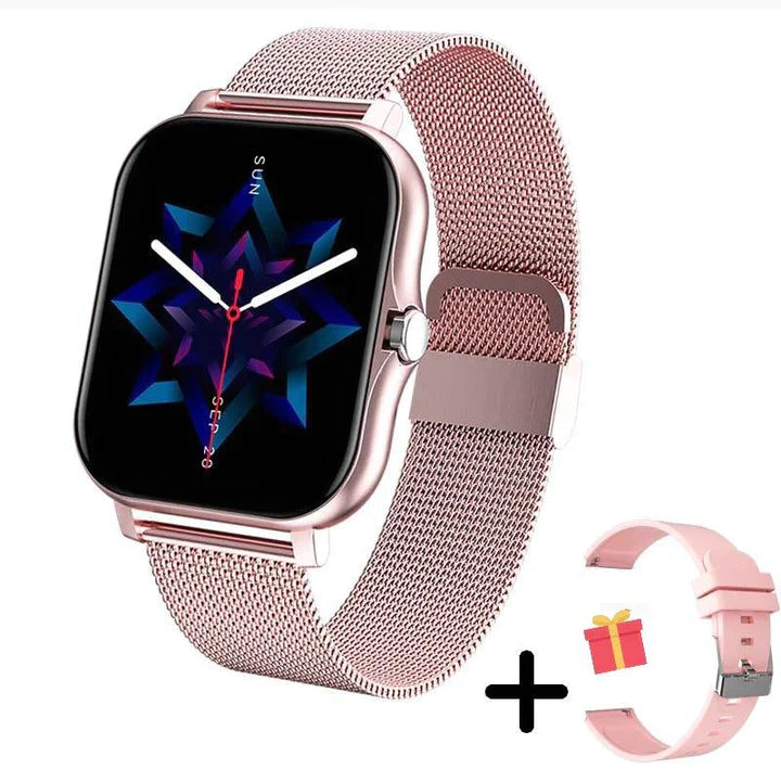 LioraTime Janes-smartwatch — slank, feminin stil, sundhedsovervågning og alarmer - Desfino