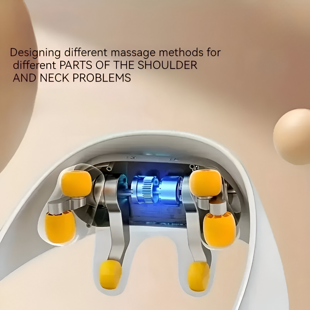 TheraLuxe Elite elektrisk nack- och axelmassageapparat - riktad lindring - Desfino
