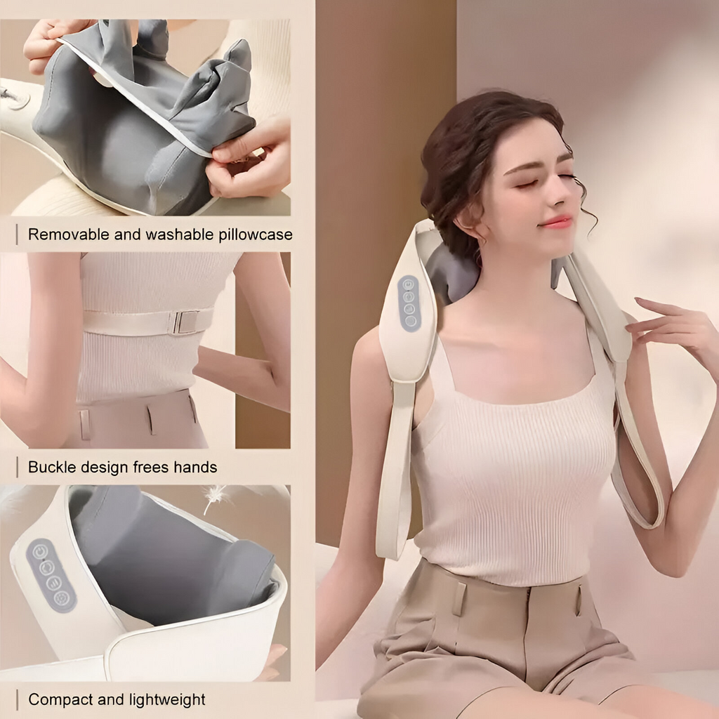 TheraLuxe Elite Electric Neck and Shoulder Massager — Targeted Relief - Desfino