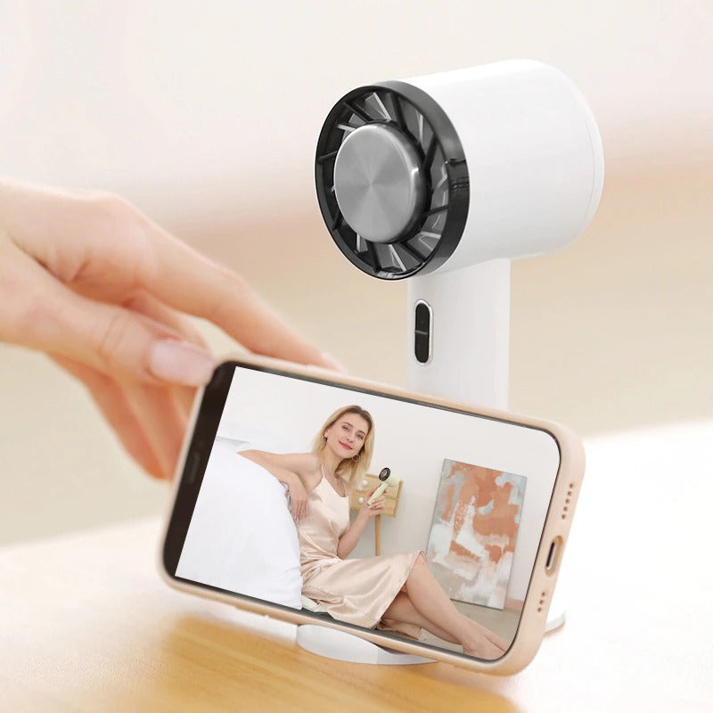Enfriador de aire portátil Zephyra con ventilador de pie, diseño compacto - Desfino