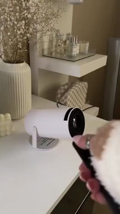 Portable Smart Mini Projector — Built-In Streaming Apps | Desfino