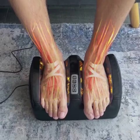 CircuRelief Dual Foot & Calf Massager — Deep Compression, Shiatsu - Desfino
