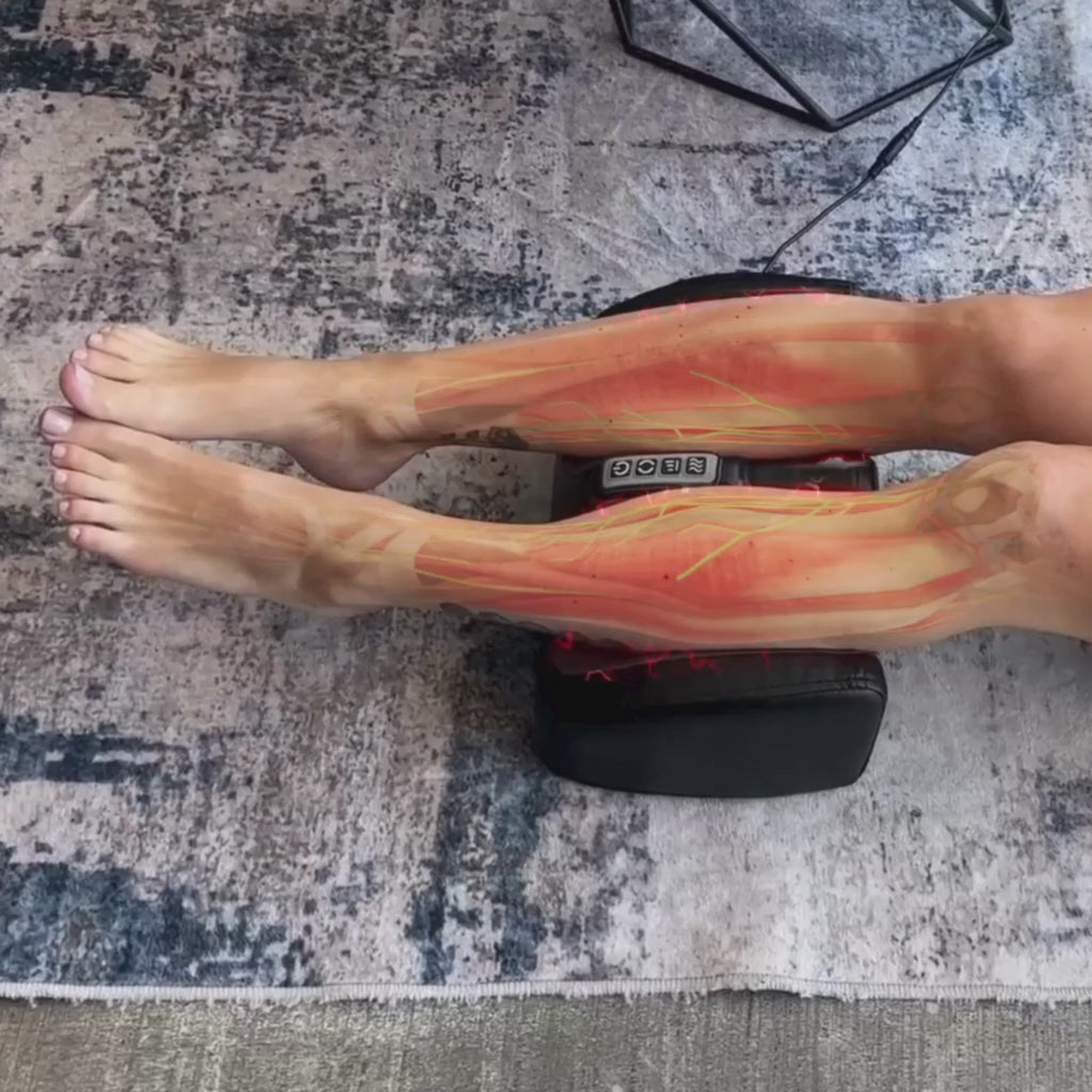 CircuRelief Dual Foot & Calf Massager — Deep Compression, Shiatsu - Desfino