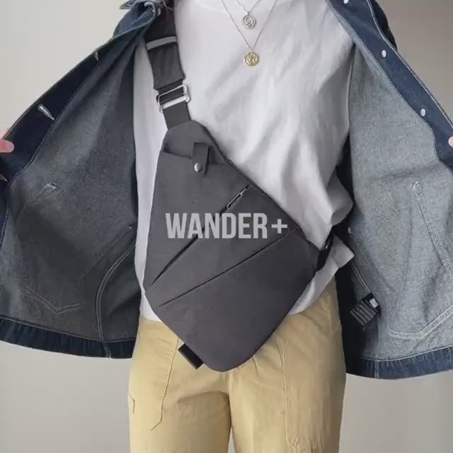 Slim Anti-Theft Travel Bag — Front Carry, Hidden Zippers, Storage - Desfino