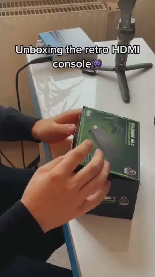 Vanta retrospel-konsol med 64 GB - över 20 000 spel, 4K, 2 trådlösa handkontroller - Desfino