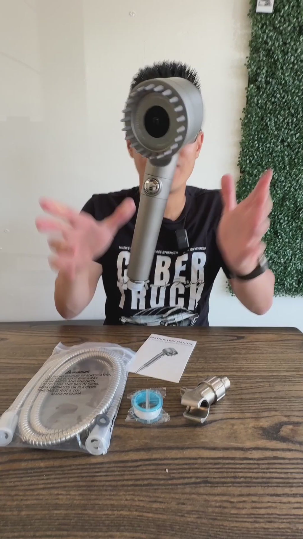 Chuveiro de alta pressão PowerFlow — Fluxo com microorifícios, duches mais fortes - Desfino