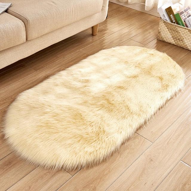 Marloft Faux Sheepskin Rug — Plush, Soft, Warm Comfort - Desfino