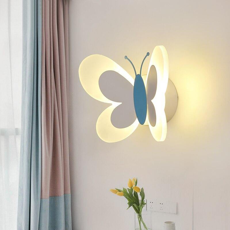 Nástěnné svítidlo Mariposa — barevná dekorativní lampa ve tvaru motýla - Desfino