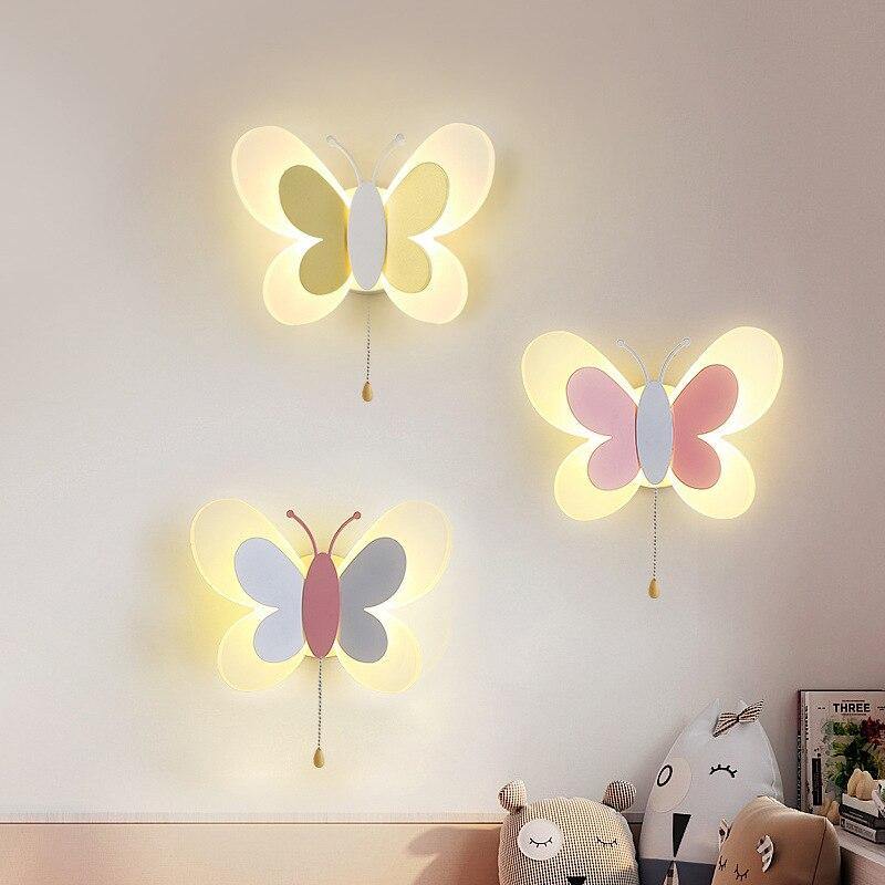 Nástěnné svítidlo Mariposa — barevná dekorativní lampa ve tvaru motýla - Desfino