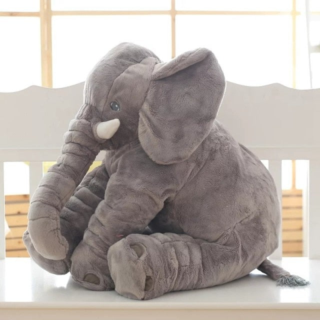 Almohada de peluche para abrazar con forma de elefante SnugPhant — Compañero de felpa suave - Desfino