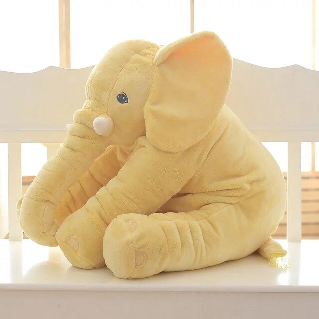 Almohada de peluche para abrazar con forma de elefante SnugPhant — Compañero de felpa suave - Desfino