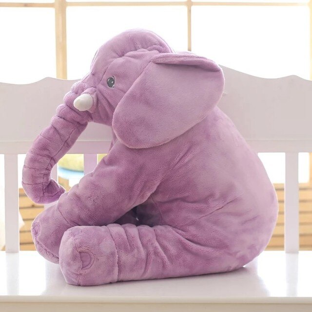 Almohada de peluche para abrazar con forma de elefante SnugPhant — Compañero de felpa suave - Desfino