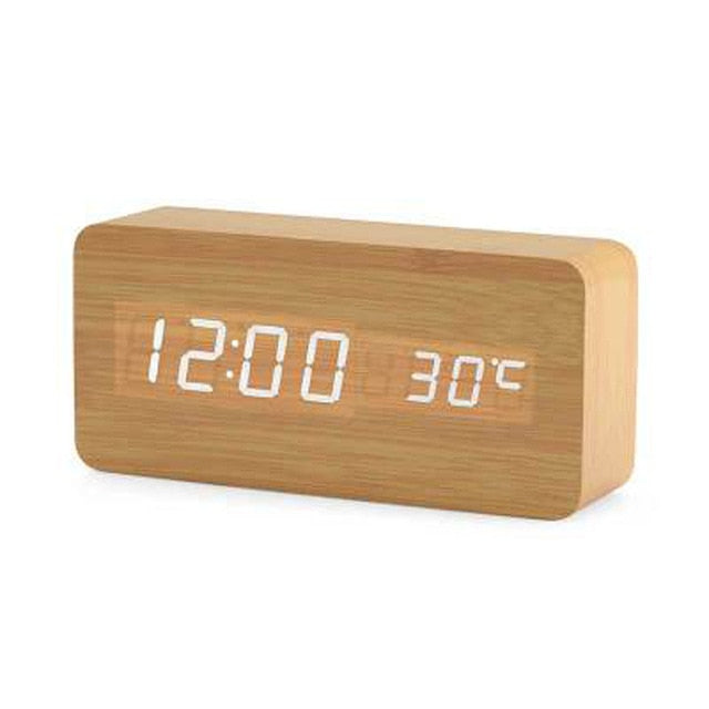 Despertador Digital LED Sova Ativado por Voz — Mãos-Livres - Desfino