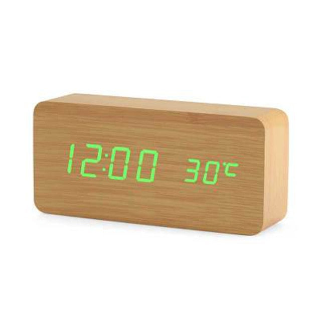 Despertador Digital LED Sova Ativado por Voz — Mãos-Livres - Desfino